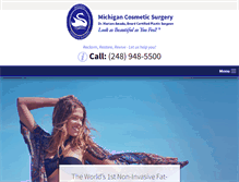 Tablet Screenshot of michigancosmeticsurgery.com